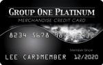Group One Platinum  Merchandise Card 